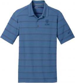 Nike Dri-FIT Stripe Polo, Blue/Navy